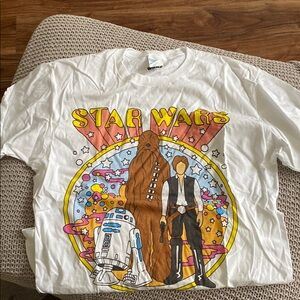 NWOT Star Wars White Graphic T-Shirt